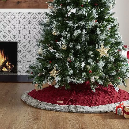 Koolaburra By UGG Elista Cable Knit Tree Skirt 2 Koolaburra By UGG Elista Cable Knit Tree Skirt - Image 2