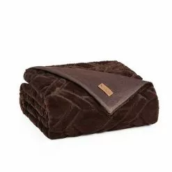 Koolaburra By UGG Candice Faux Fur Throw Chocolate -Koolaburra by UGG shop unnamed file 130