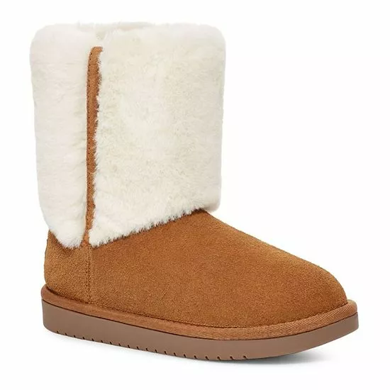 Koolaburra By UGG Aubrei Girls' Winter Boots Chestnut 1 Koolaburra By UGG Aubrei Girls' Winter Boots Chestnut