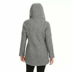Women's Koolaburra By UGG Hooded Fleece Coat Salt Pepper -Koolaburra by UGG shop unnamed file 436