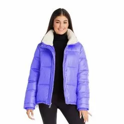 Women's Koolaburra By UGG Sherpa-Trim Puffer Jacket Black -Koolaburra by UGG shop unnamed file 457