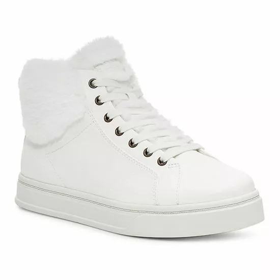 Koolaburra By UGG Sundell Fuzz Women's High-Top Sneakers Black 9 Koolaburra By UGG Sundell Fuzz Women's High-Top Sneakers Black - Image 9