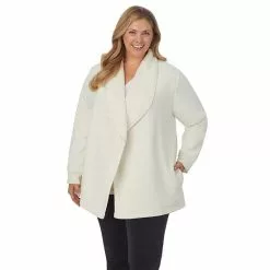 Plus Size Koolaburra By UGG Microfleece & Sherpa Open Cardigan Black -Koolaburra by UGG shop unnamed file 978